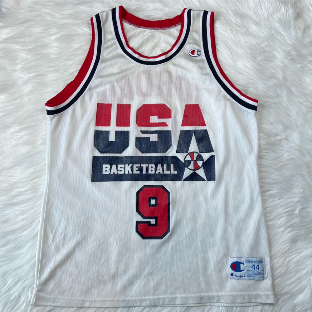Vintage Authentic Michael Jordan Team USA Olympics Champion Jersey